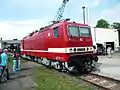 243 243 im Originalanstrich auf einer Ausstellung im Bf Nossen