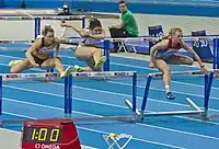 Julija Kondakowa – auf dem Foto ganz rechts bei einem Hallensportfest im Jahr 2013 – hatte gedopt und wurde&nbsp;disqualifiziert