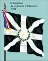 Fahne des 2. Bataillons 1793 (Ohne die königlichen Lilien)