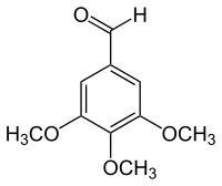 Strukturformel von 3,4,5-Trimethoxybenzaldehyd