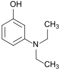 Strukturformel von 3-Diethylaminophenol