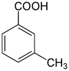 Struktur von 3-Toluylsäure