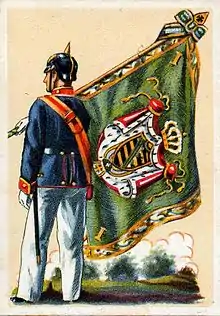 3.&nbsp;Infanterie-Regiment König Ludwig&nbsp;III von Bayern Nr.&nbsp;102, II. und III. Bataillon, Vorderseite