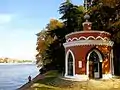 Muttergottes-Kapelle (1953–1954 mit Pjotr Areschew, erneuert 2002), Kamenoostrowski-Schlosspark, St. Petersburg