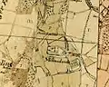 Schlossmühle Myllendonk auf der Urkatasterkarte von 1846
