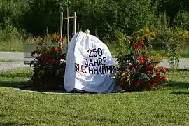 Gedenkstein 250 Jahre Blechhammer (2010)