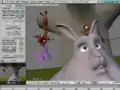 Szene des Films in Blender