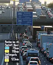 A 5: 78 min FahrtzeitB 3: 123 min Fahrtzeit