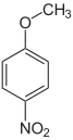 Struktur von 4-Nitroanisol