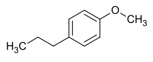 Strukturformel von 4-Propylanisol