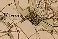 Walkmühle Wissen auf der Urkatasterkarte 1843
