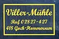 Hinweistafel Viller Mühle