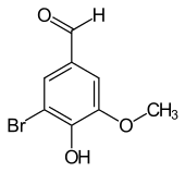 Strukturformel von 5-Bromvanillin