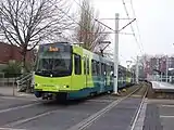 Wagen 5007 bei der Ausfahrt aus IJsselstein