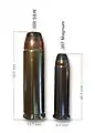 Eine .500S&W im Vergleich zu einer .357 Magnum