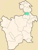 Lage des Municipio Tinguipaya im Departamento Potosí