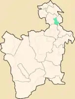 Lage des Municipio Ocuríim Departamento Potosí