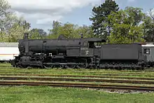 Die Gebirgsschnellzuglokomotive der Baureihe SB 580 wurde für den Einsatz u.&nbsp;a. am Semmering entwickelt.