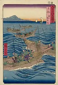 58: Provinz TosaKaijō Katsuo-tsuri(海上 松魚釣)