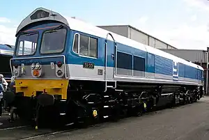 59001 „Yeoman Endeavour“ von Mendip Rail in zweiter Yeoman-Farbgebung (2003)