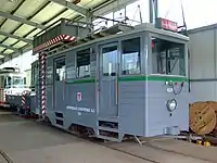 ATw 628 ist einsatzfähig, er kommt u. a. bei Arbeiten an der Oberleitung zum Einsatz.