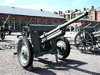 L/40 von vorne im Hämeenlinna Artillery Museum/Finnland