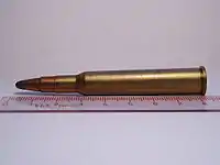 Patrone des Kalibers 7 × 65 mm R