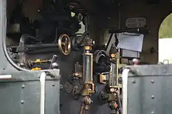 Blick in den Führerstand der E&nbsp;3/3 Nr.&nbsp;10