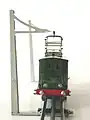 Vollbahn Lokomotive „Loko“ mit Oberleitungsbetrieb von vorn