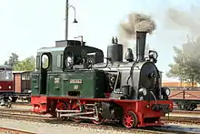 Dampflok „Spreewald“ im Bahnhof Bruchhausen