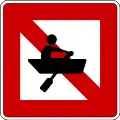A.16 Fahrverbot für ein Fahrzeug, das weder mit Maschinenantrieb noch unter Segel fährt