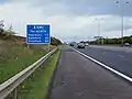 Der A1(M)-Abschnitt Alconbury–Peterborough, hier in Nordrichtung, vier Fahrspuren pro Richtung