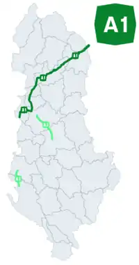 Verlauf der A1
