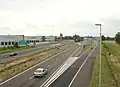 A16 bei Hazeldonk kurz vor der belgischen Grenze
