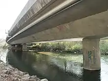 Birsbrücke Rüttihard (A18-Autobahn) über die Birs