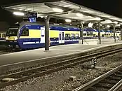 Nr. 323 im Bahnhof Interlaken Ost
