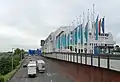 A&nbsp;100 am AD Funkturm in Richtung Süden mit dem ICC