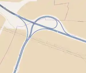 Übersichtskarte Autobahndreieck Südharz