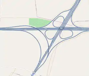 Übersichtskarte Autobahnkreuz Rippachtal
