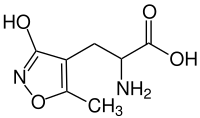 Strukturformel von (±)-AMPA