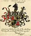 Vermehrtes Wappen derer von Kuepach (1887)