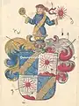 Wappen derer von Goldbach im Österreichischen Staatsarchiv mit falscher Tingierung