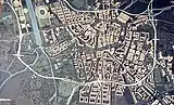 Leipzig: Generalbebauungsplan 1970, 3-dimensionales Prognosemodell Zentraler Stadtbereich