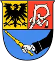 Adler und Bischofsstab im Wappen von Bischofshofen