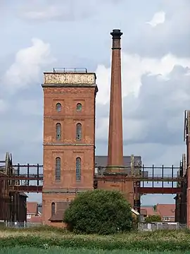 Eines der Gebäude der ehemaligen Mälzerei