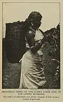 Dravidische Frau aus der Sudra-Kaste