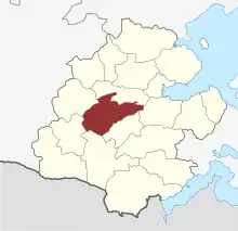 Lage des Kirchspiels in der Aabenraa Kommune