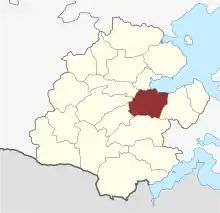 Lage des Ensted Sogn in der Aabenraa Kommune