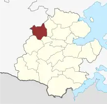 Lage des Hellevad Sogn in der Aabenraa Kommune