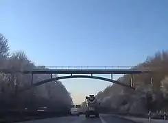 Brücke über die Autobahn bei Würselen